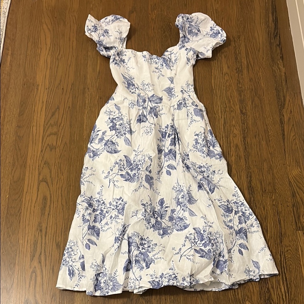 Reformation Davila Linen Dress size 6